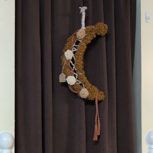 Boho Crescent Moon Wall Hanging